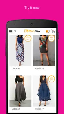 Cheap Dresses online shopping android App screenshot 0