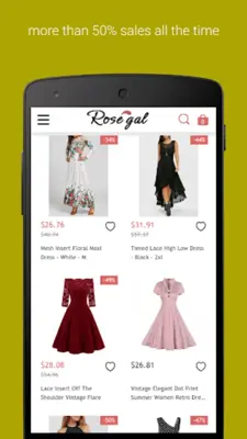 Cheap Dresses online shopping android App screenshot 1